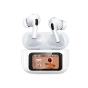 ANC/ENC White Wireless Earbuds with Noise Reduction & Touch Control