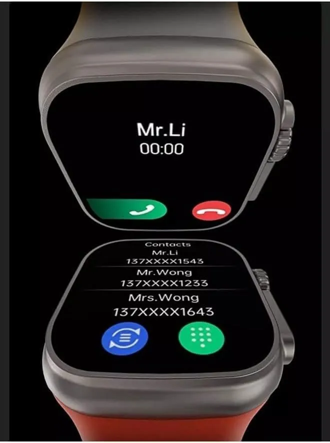 Generic X8 Plus Ultra Smartwatch, Orange, Supports Calls, Answer (Orange)