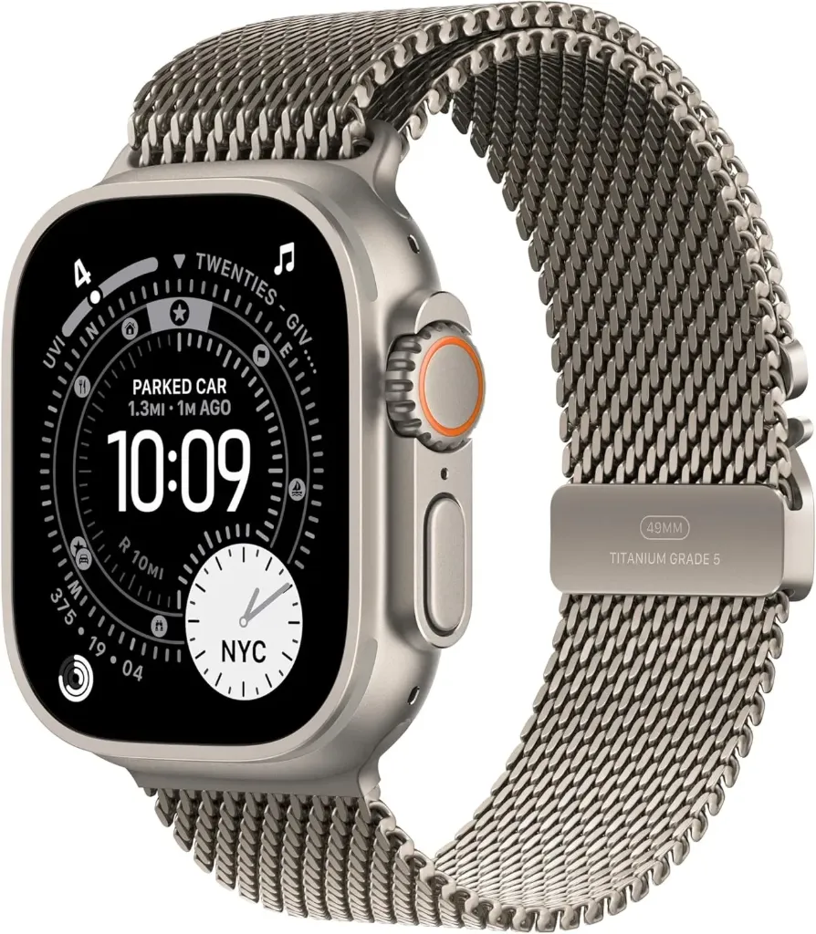 Apple Watch Band - Milanese Loop - 49mm - silver - Small