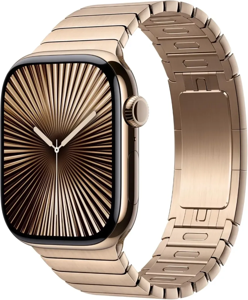 Apple Watch Band - Link Bracelet - 46mm - Gold- One Size (Fits Most)